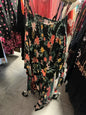No Boundaries Pants - Black with multicolor floral pattern - XXXL