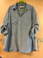 Magellan Blouse - Light Teal - 3X