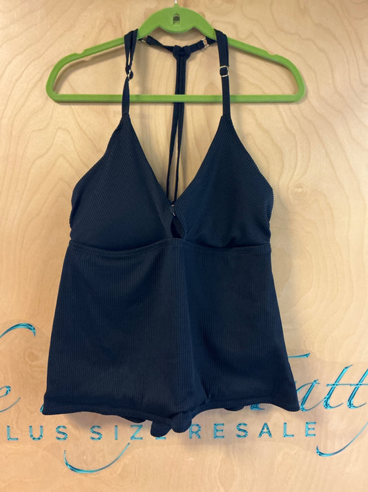 Time and Tru Tankini - Black - 1X