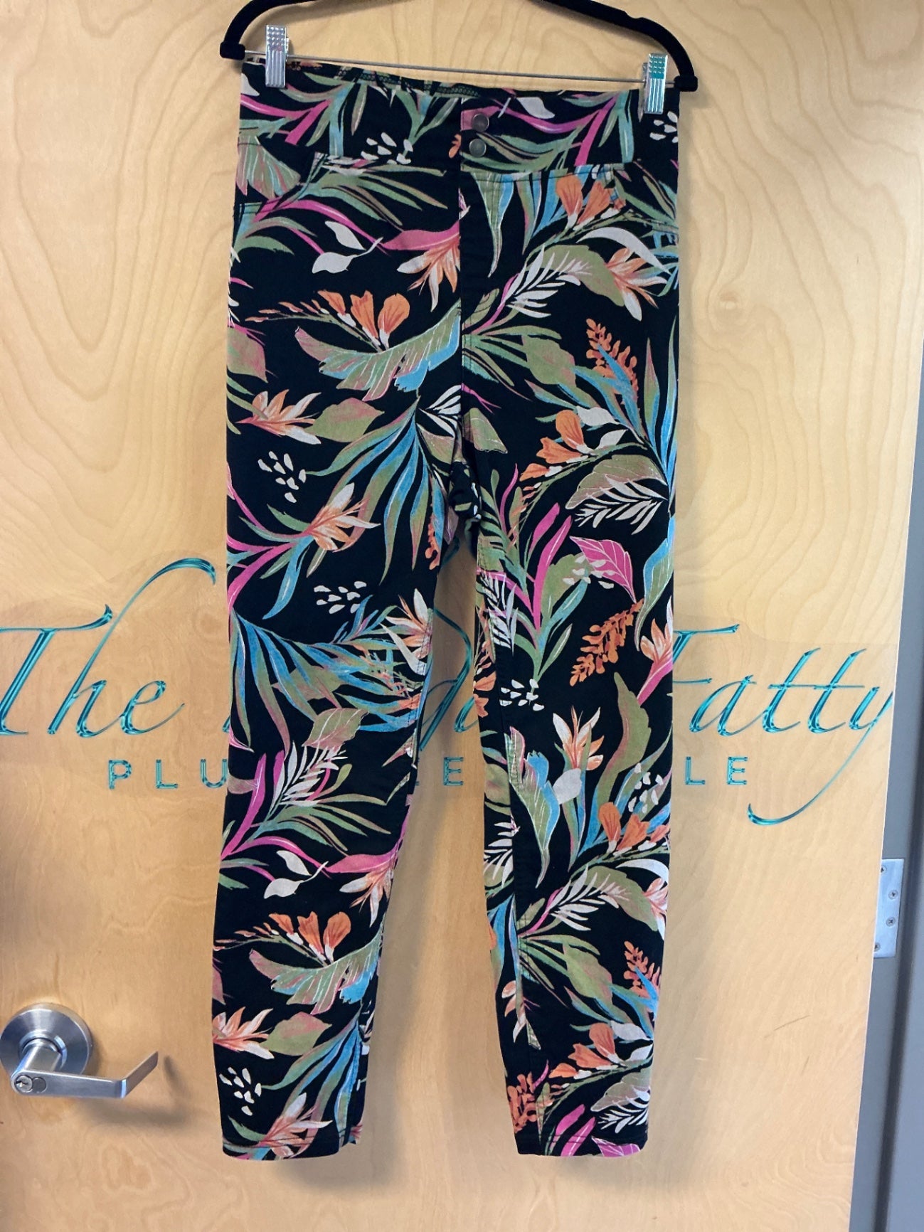 Terra & Sky Pants - Multicolor (predominantly black with various shades of pink, green, orange, blue, and white) - 16
