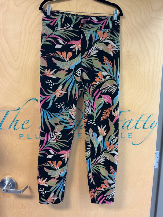 Terra & Sky Pants - Multicolor (predominantly black with various shades of pink, green, orange, blue, and white) - 16