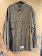 Spentex Flame Resistant Long Sleeve Button Up Shirt - Beige - 4X NWOT
