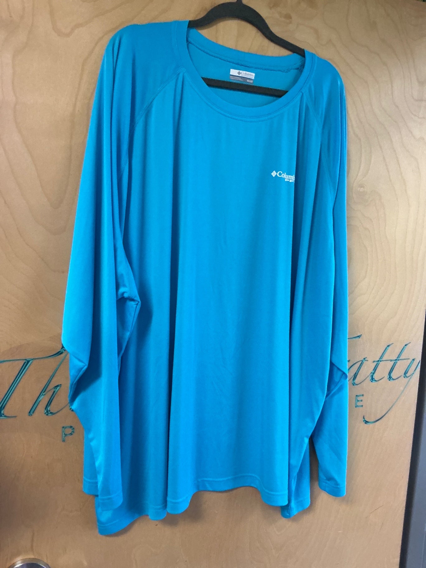 Columbia Terminal Tackle PFG Long Sleeve Shirt - Teal - 6X