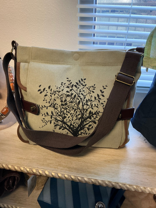 Glam Naturale Bag - Beige and Brown -