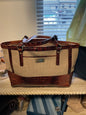 Brahmin Handbag - Beige and Brown -