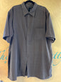 J. Ferrar Short Sleeve Button-Up Shirt - Brown - 2XLT
