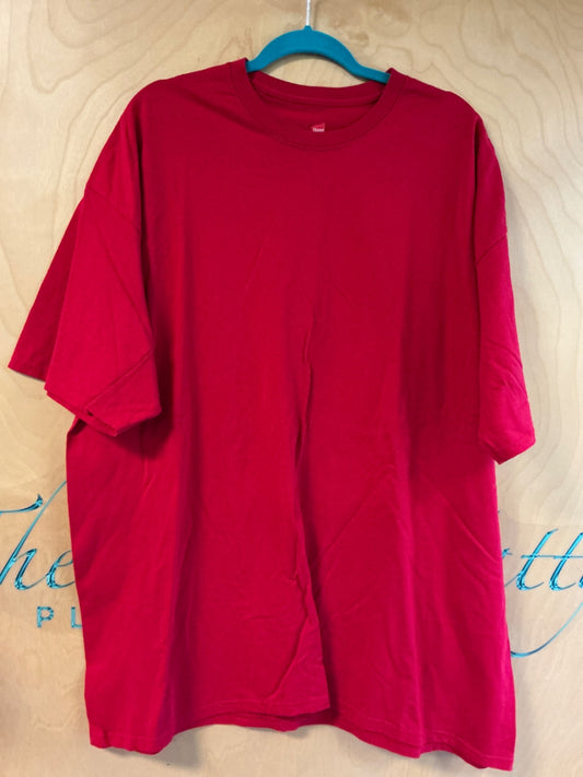 Hanes T-Shirt - Red - 3XL