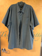 Harbor Bay Short Sleeve Button-Up Shirt - Gray - 3XLT
