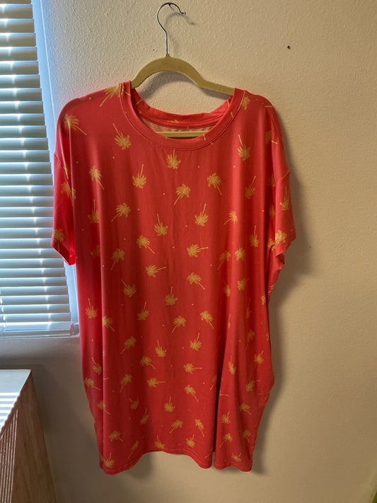 Joyspun T-Shirt - Red - 2X/3X