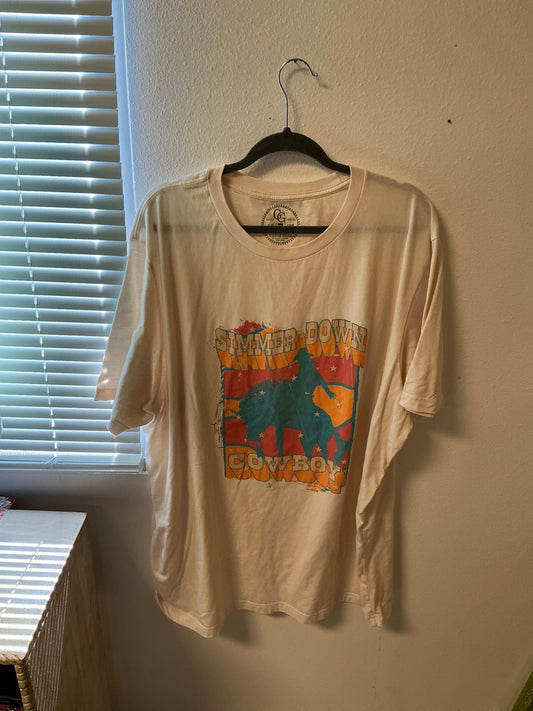 Glitzy Girlz T-Shirt - Beige - 5X