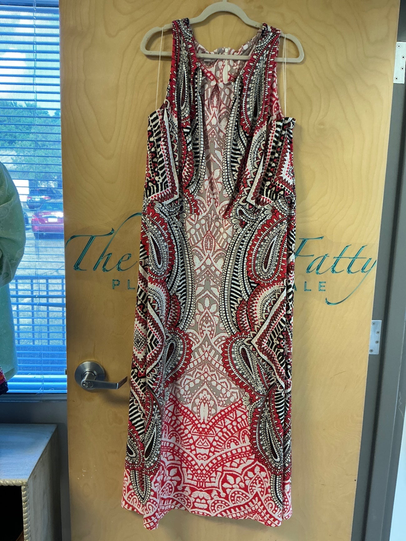 Cato Dress - Red, Black, Cream, Pink - 18W