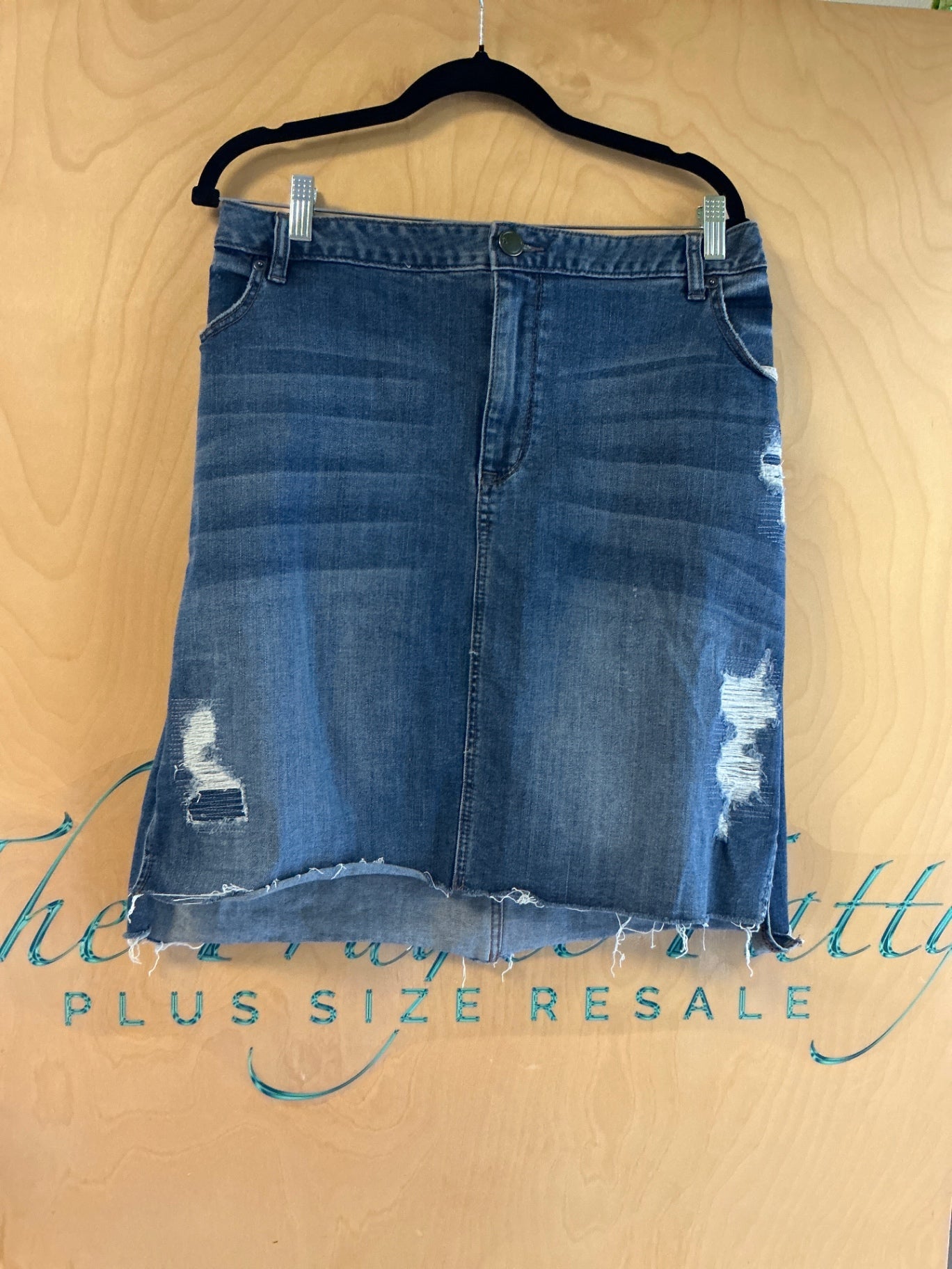 Lane Bryant Denim Skirt - Blue - 28