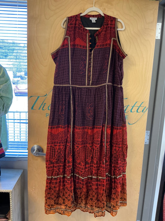 Jessica London Dress - Red and purple - 24