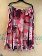 Skirt - Pink, Maroon - 18W
