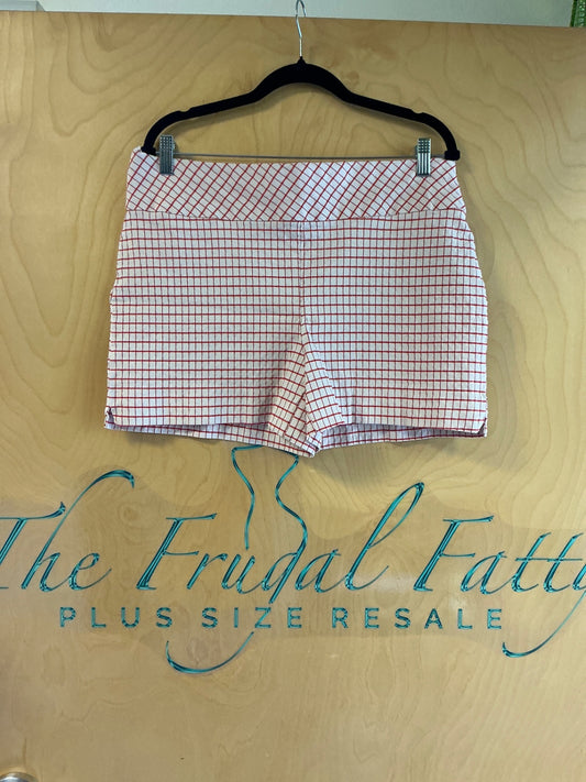 Jules & Leopold Shorts - Red and white - XL