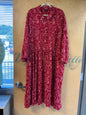 TORRID Dress - Red with white floral pattern - 5