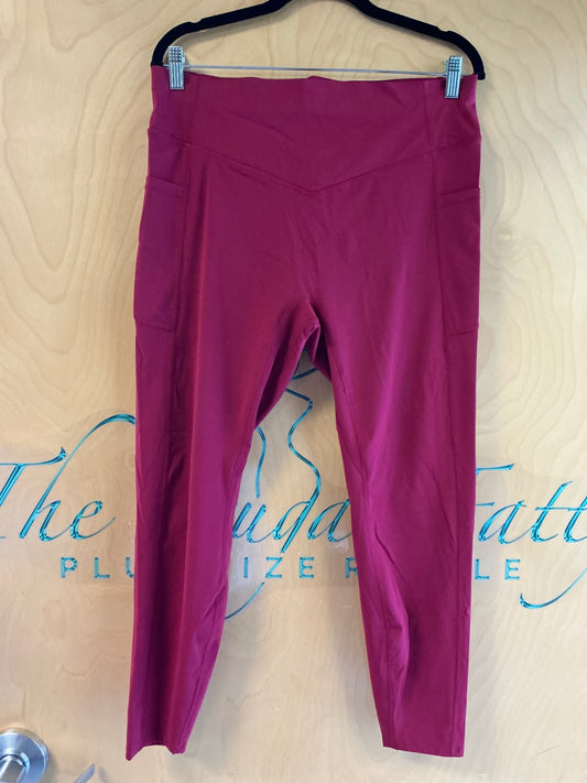 Halara Leggings - Magenta - 1X NWOT