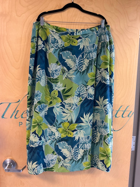 Nygard Skirt - Multicolored (blue, green, white) - 18