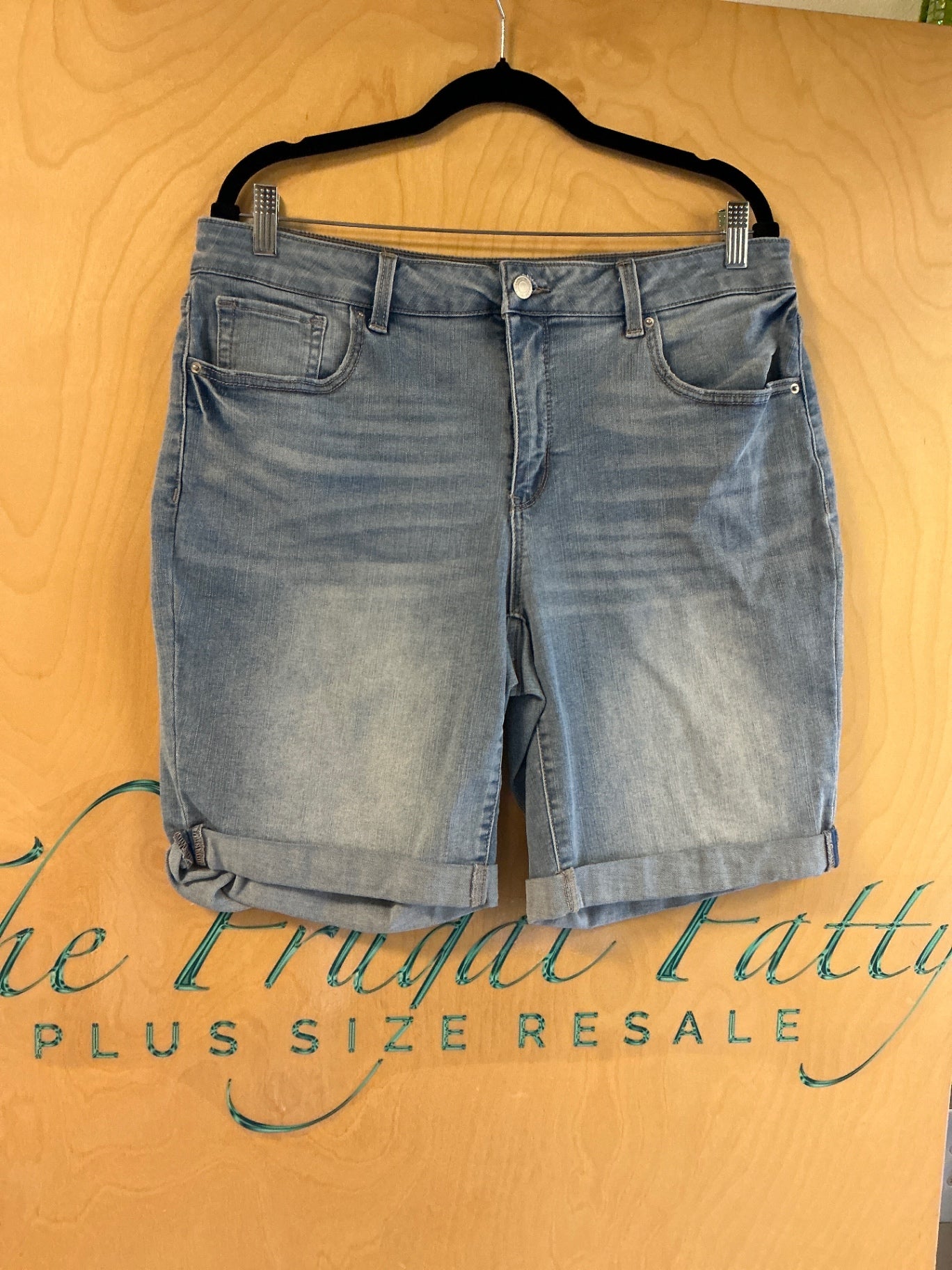Time and Tru Shorts - Light Blue - 16