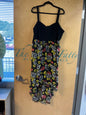 Torrid Hi-Lo Dress - Black with multicolor skull and floral print - 24