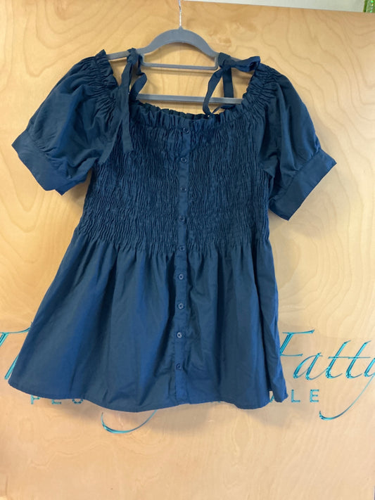 Rouge Blouse - Navy Blue - 2X