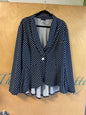 NY Invasion Light Weight Blazer - Navy blue and white - 2X
