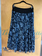 Skirt - Navy blue and light blue - 1X