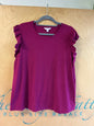 Time & Tru Sleeveless Top - Magenta - XXXL