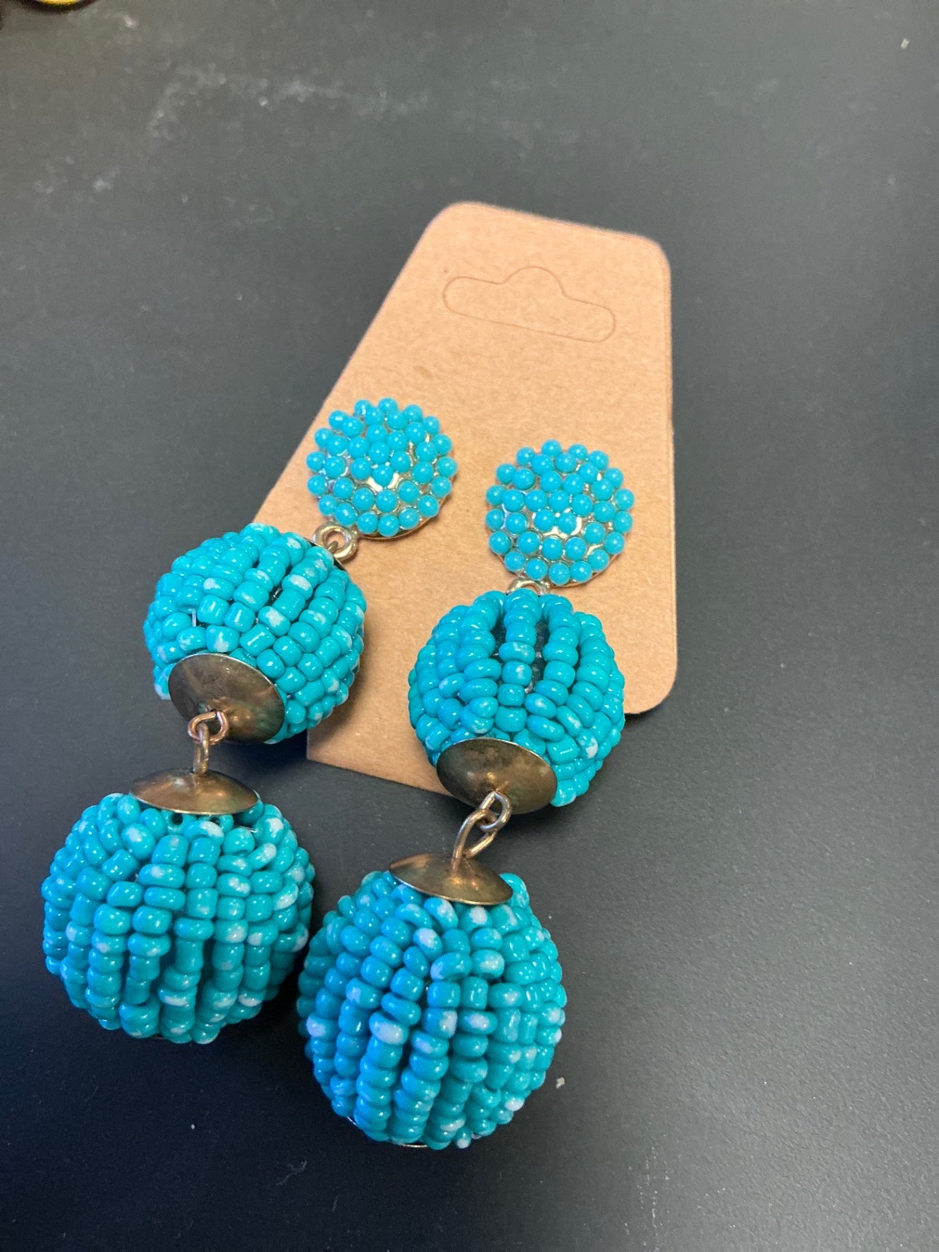 Earrings - Teal -