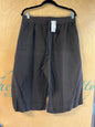 Avenue Wide-Leg Capri - Dark Brown - 22/24 NWT