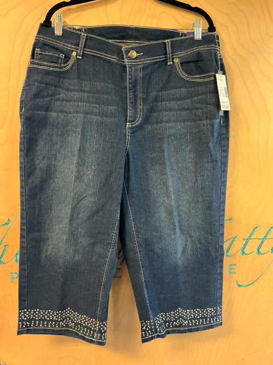 Catherine’s Capri Jeans - Dark Blue - 18W NWT
