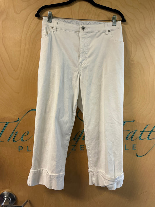 Faded Glory Capri Pants - White - 20W