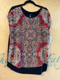 Dressbarn Blouse - Red, Black, Beige - 3X NWT