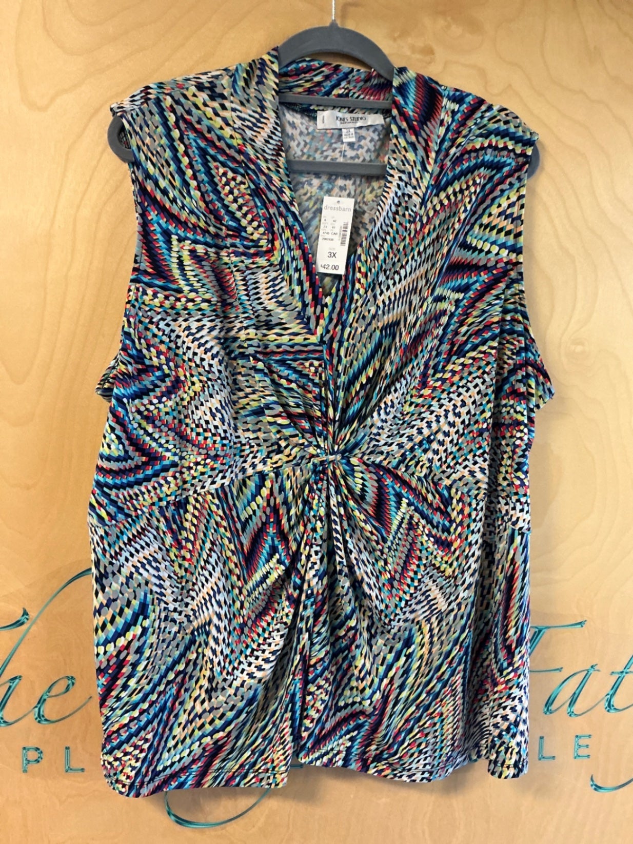 Jones Studio Sleeveless Blouse - Multicolor - 3X NWT