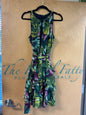Tahari Sleeveless Dress - Multicolor (Green, Purple, Blue, Black, White) - 12