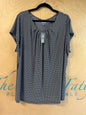 Worthington Woman Blouse - Black and white - 3X NWT