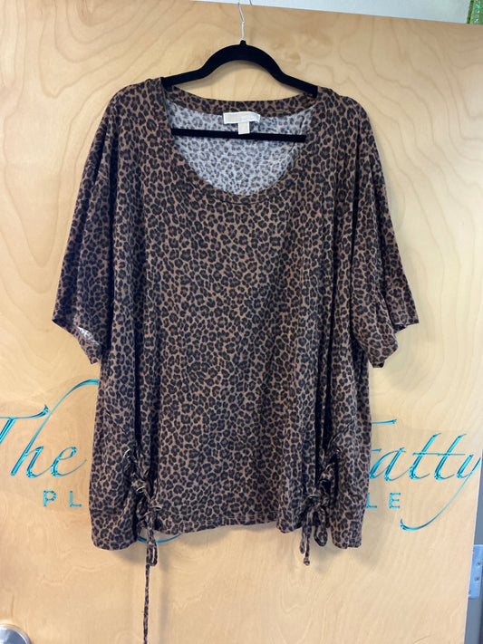 Michael Kors Blouse - Brown and Black - 3X