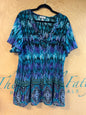 Dress Barn Dress - Multicolor (Predominantly Blue and Purple) - 22/24