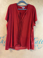 Roz & Ali Blouse - Red - 3X