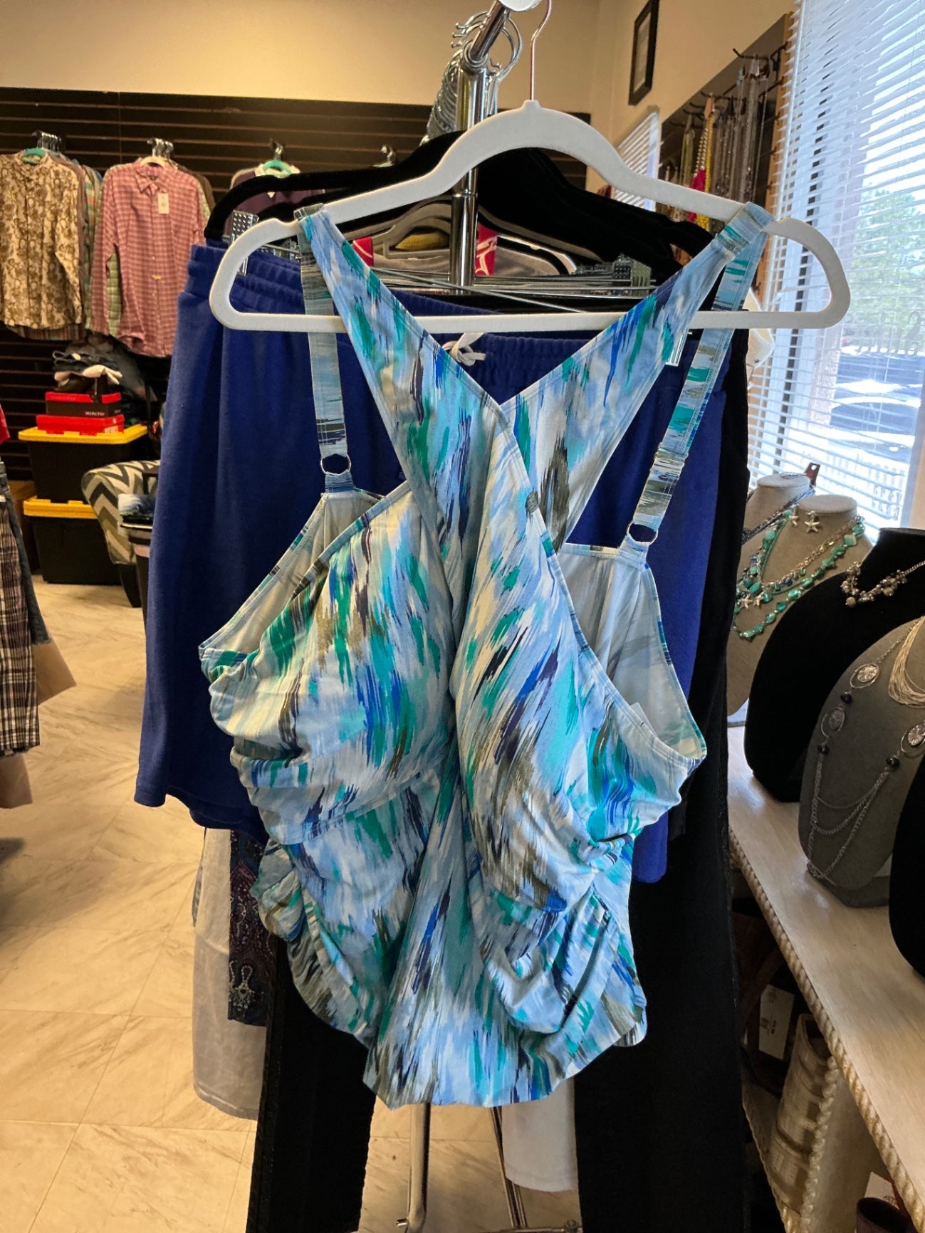 D & Co Swim Top - Multicolor (Blue, Green, White, Tan, Black) - 30W