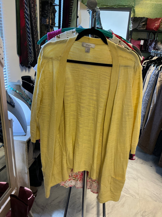 cj banks Layered Tunic Top - Yellow - 1X