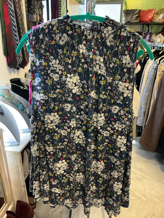 Lane Bryant Sleeveless Blouse - Dark blue with multicolored floral pattern - 18/20