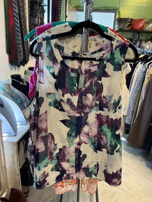 Collective Concepts Sleeveless Blouse - Multicolored - 2X