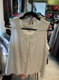 Croft & Barrow Sleeveless Top - White - XL