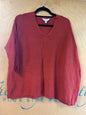 Time & Tru Sweater - Rust - XL