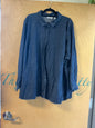 D & Co Denim Blouse - Dark Blue - 5X
