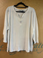 Karen Scott Blouse - White - 3X