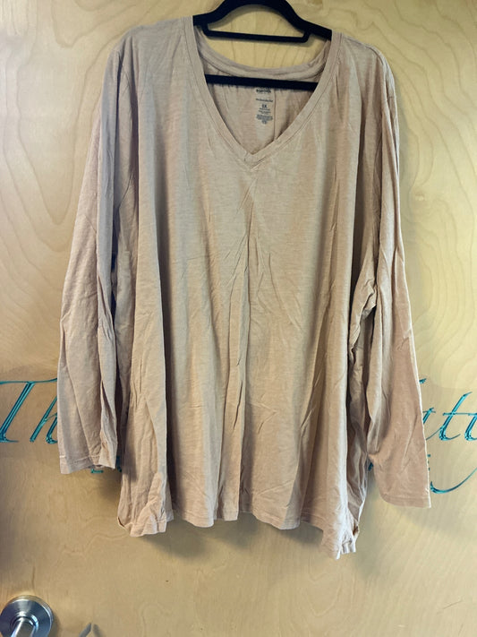 Sonoma Long Sleeve T-Shirt - Beige - 5X