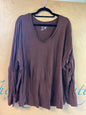 Terra & Sky Long Sleeve T-Shirt - Brown - 5X