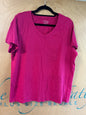 Time & Tru T-Shirt - Pink - XXXL